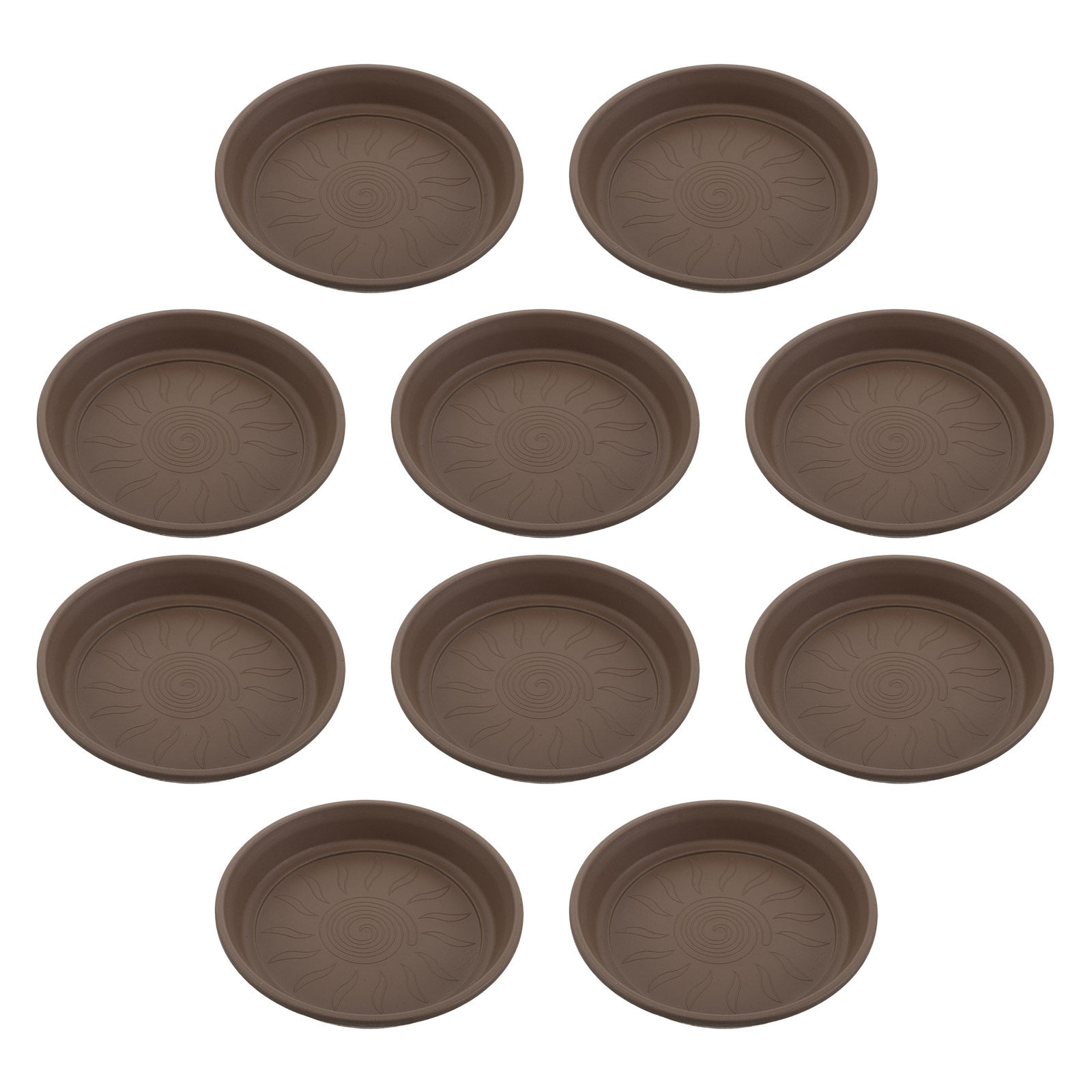 Drip Tray Saucer - 10 Adet Yuvarlak Saksı Altlıkları, Reçine