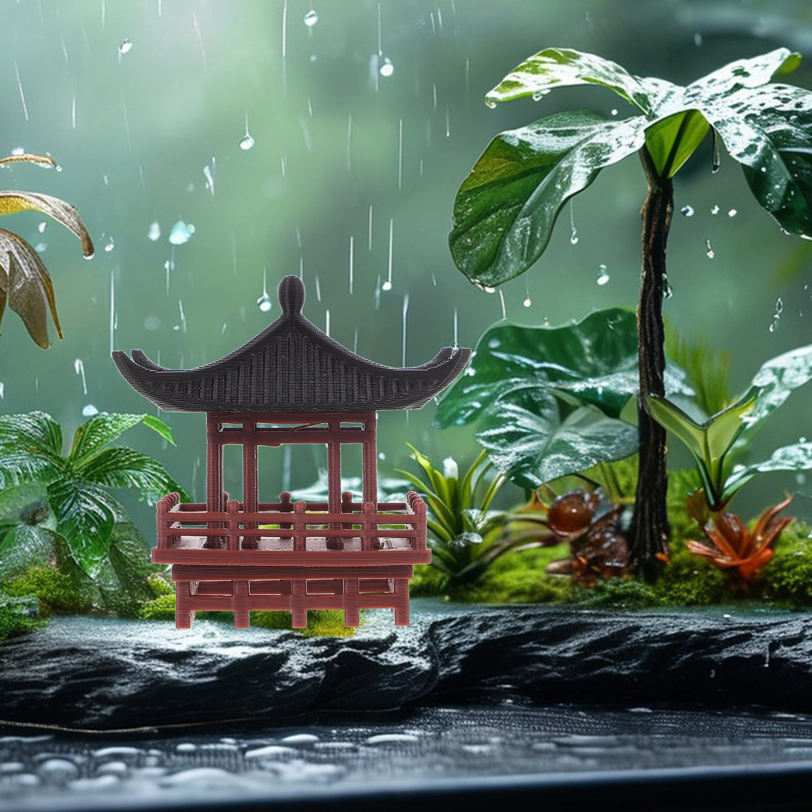 Minyatür Çin Pavilyonu Süsü, G - Bonsai Garden Landscape Design incelemesi ve fiyatı