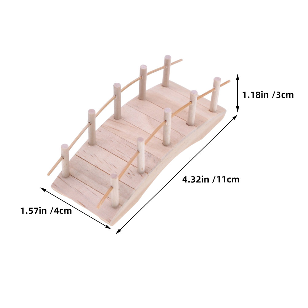 2 Adet Mini Ahşap Kemer Köprü, - Bonsai Garden Landscape Design incelemesi ve fiyatı